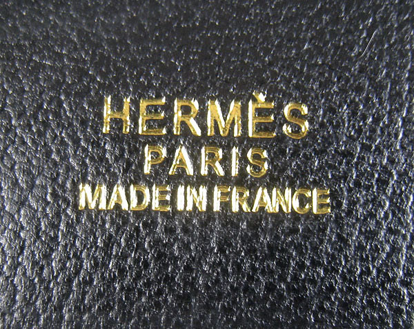 Replica Hermes Jypsiere Fjord Leather Messenger Bag Black H6508 - 1:1 Copy